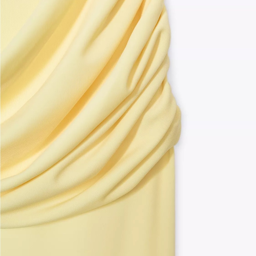 Zara Butter Yellow Backless Dress - Picture 4 of 4